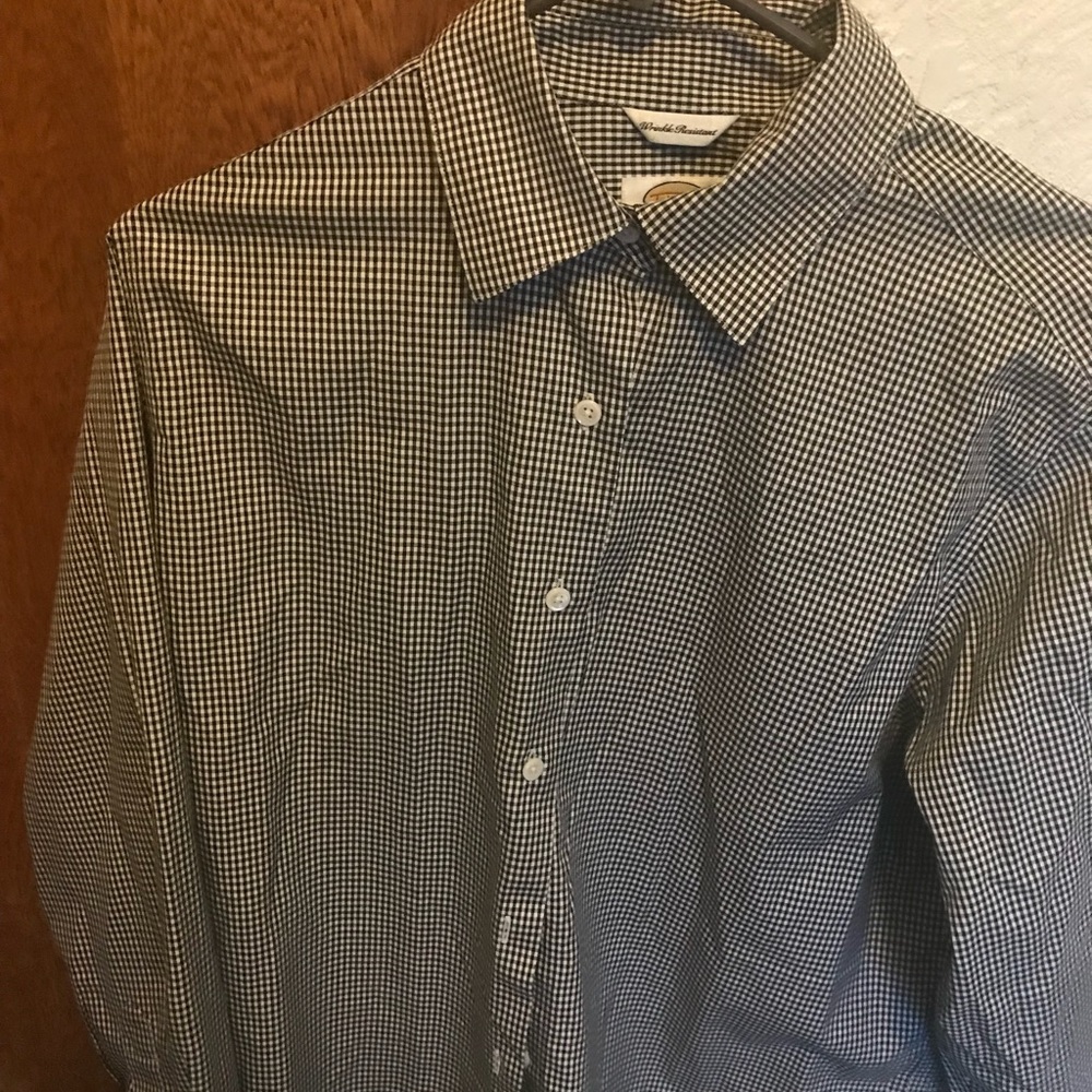 Talbots plaid top